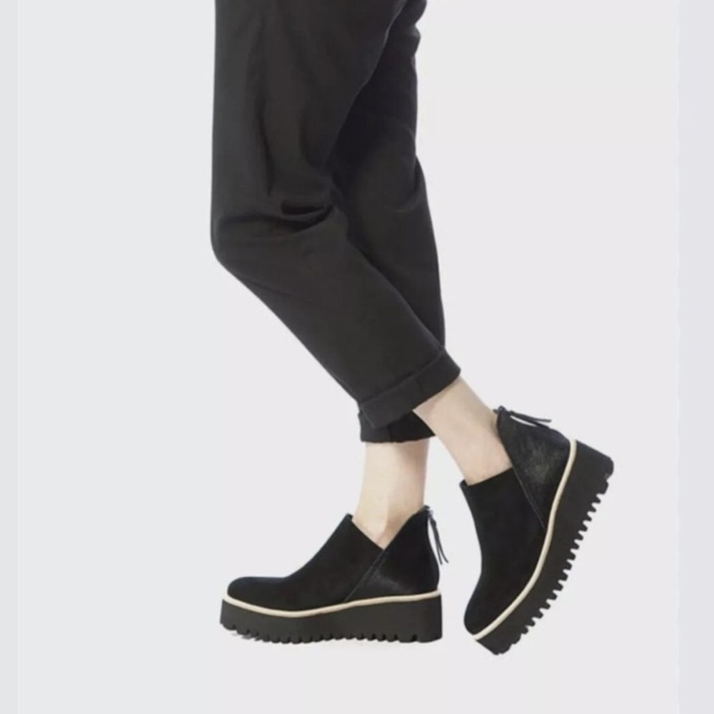 Elegant Black Platform Ankle Booties